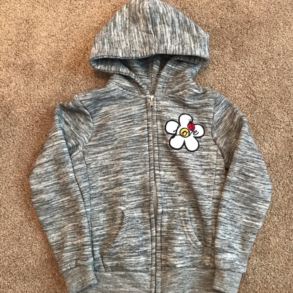 Reflex Little Girls Zip Up Sweater